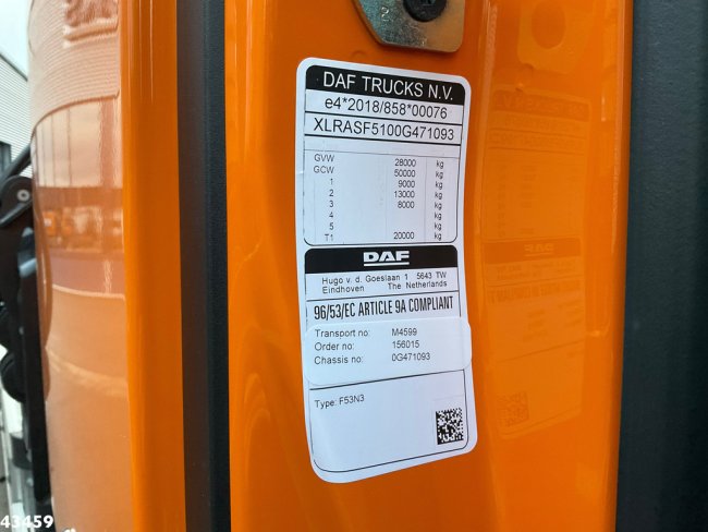 DAF  FAN XD 450 Hiab 23 Tonmeter laadkraan (23)