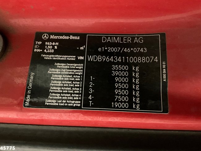 Mercedes-Benz  Arocs 3640 Euro 6 Concrete mixer 9m³ (17)