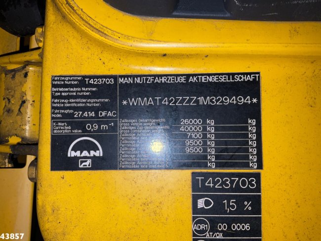 MAN  F2000 6x6 Full Steel Manual Palfinger 68 Tonmeter Dachdecker kran Just 54.133 km! (30)