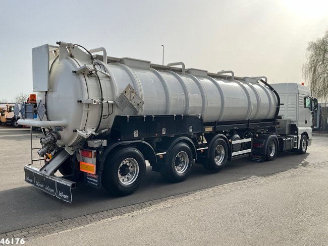 MAN  TGX 18.400 ADR trekker + Burg met Bekker LaGram Vacuüm ADR opbouw 30m³ (6)