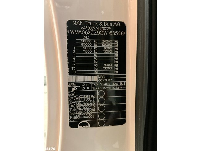 MAN  TGX 18.400 ADR trekker + Burg met Bekker LaGram Vacuüm ADR opbouw 30m³ (34)