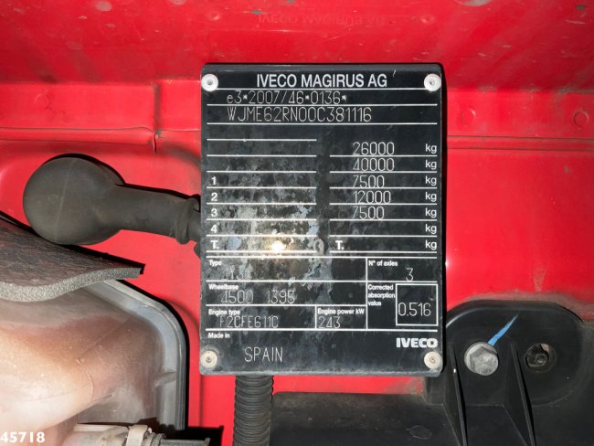 Iveco  Stralis AD260S33 Euro 6 Multilift 20 Ton haakarmsysteem Just 197.693 Km! (19)