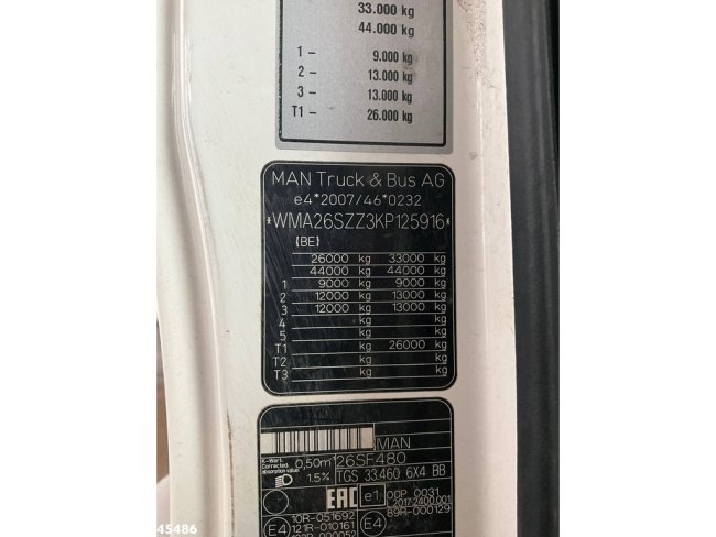 MAN  TGS 33.460 6x4 Euro 6 Fassi 23 Tonmeter laadkraan Just 137.258 Km! (28)