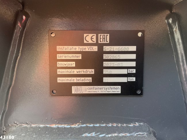 Mercedes-Benz  Actros 2643 VDL 21 Ton haakarmsysteem (15)