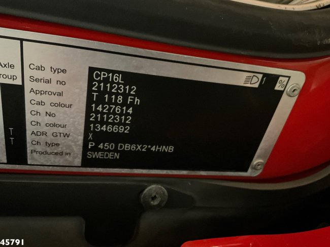 Scania  P 450 Euro 6 Retarder GeesinkNorba 22m³ (21)