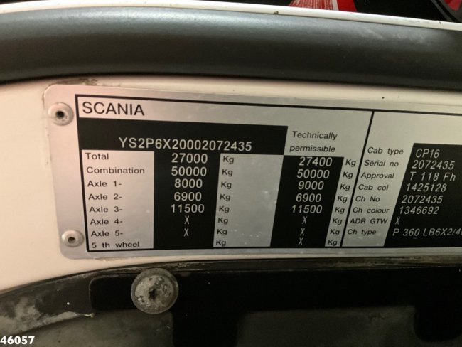 Scania  P 360 8x2 Hiab 21 Tonmeter laadkraan (27)