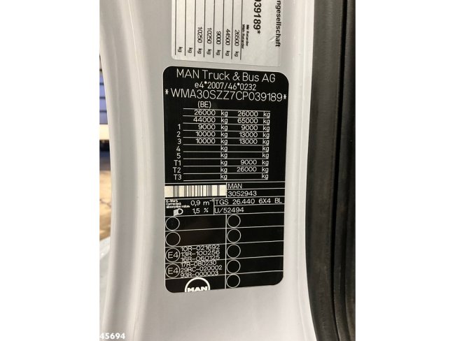 MAN  TGS 26.440 6x4 ZF Intarder Manual 26 Ton haakarmsysteem (17)