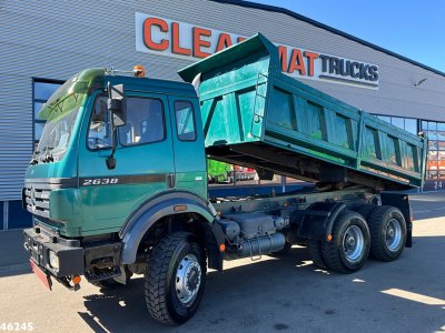 Mercedes-Benz 2638 AK V8 6x6 Manual Full steel suspension Meiller 10m³ kipper