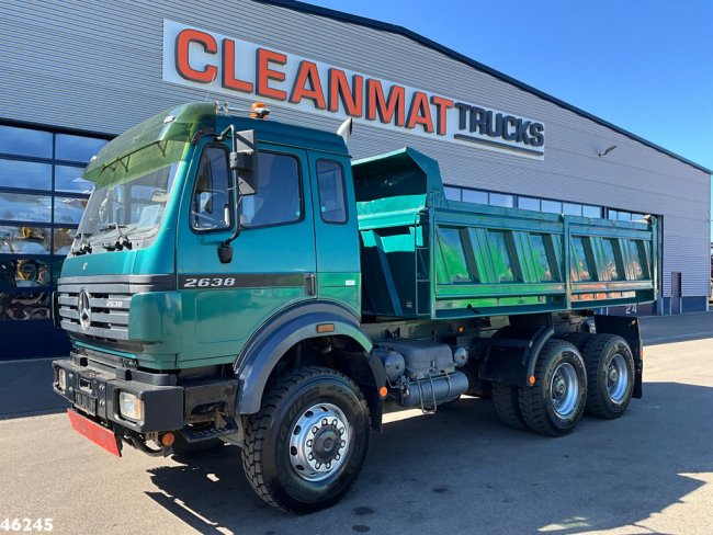 Mercedes-Benz  2638 AK V8 6x6 Manual Full steel suspension Meiller 10m³ kipper (1)