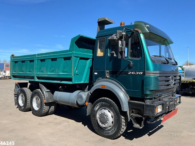 Mercedes-Benz  2638 AK V8 6x6 Manual Full steel suspension Meiller 10m³ kipper (6)
