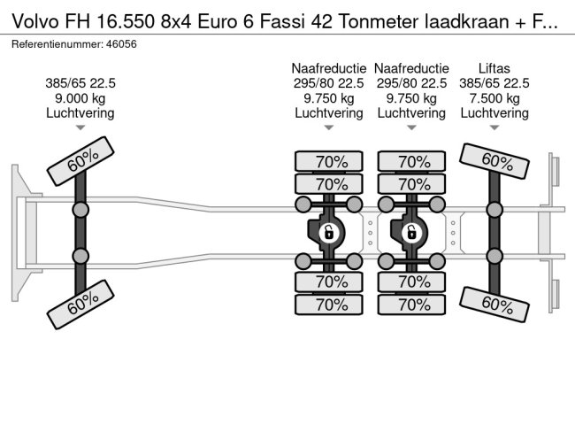 Volvo  FH 16.550 8x4 Euro 6 Fassi 42 Tonmeter laadkraan + Fly-Jib Just 236.666 km! (24)