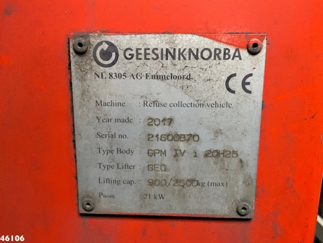 DAF  FAG CF 330 Euro 6 Geesink 20m³ (21)