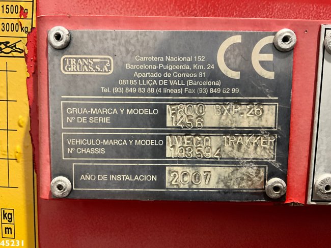 Iveco  Trakker AD410T41 Fassi 80 Tonmeter laadkraan + Fly-Jib Just 80.441 Km! (28)