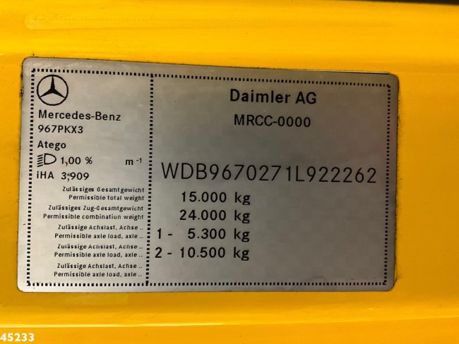 Mercedes-Benz  Atego 1524 Euro 6 Falkom bergingsvoertuig (28)