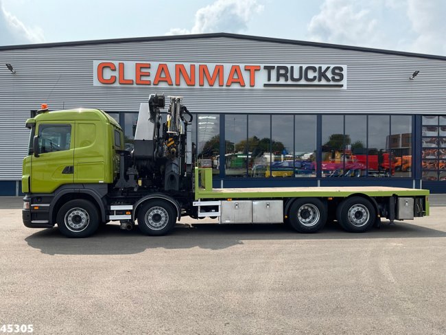 Scania  R 420 8x2 manual Palfinger 85 Tonmeter laadkraan + Fly-Jib (2)