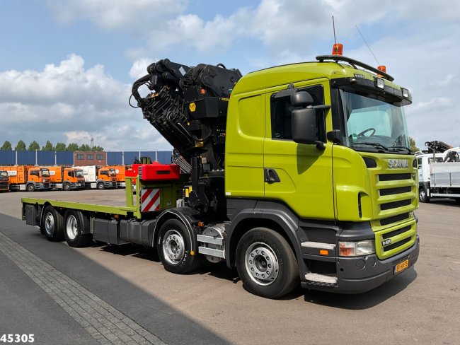 Scania  R 420 8x2 manual Palfinger 85 Tonmeter laadkraan + Fly-Jib (3)