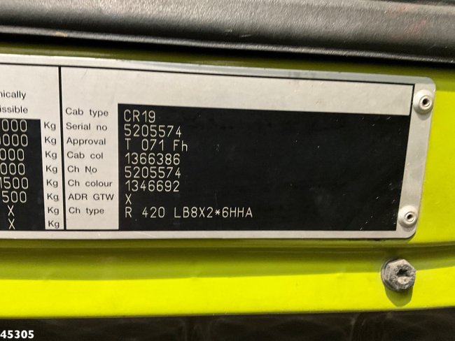 Scania  R 420 8x2 manual Palfinger 85 Tonmeter laadkraan + Fly-Jib (26)