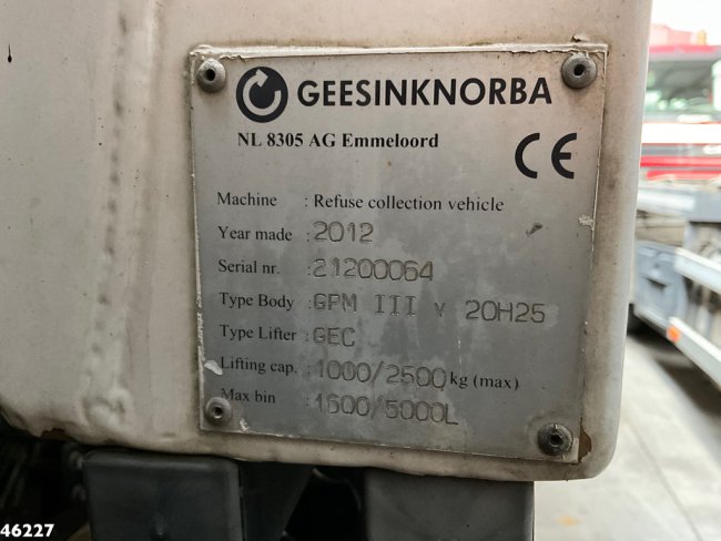 DAF  FAG 75 CF 25 Geesink 20m³ Manual gearbox (19)