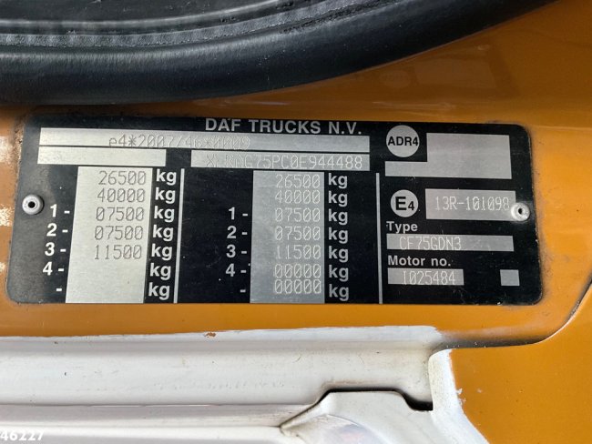 DAF  FAG 75 CF 25 Geesink 20m³ Manual gearbox (20)