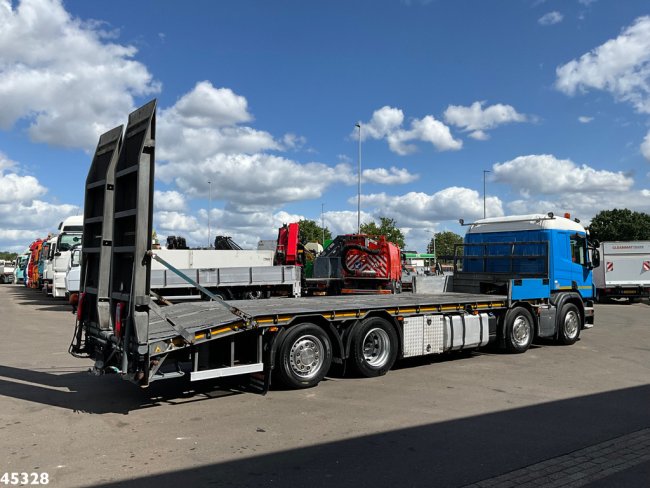 Scania  P 410 8x2 Euro 6 Retarder Autotransporter met hydraulische oprijrampen (5)