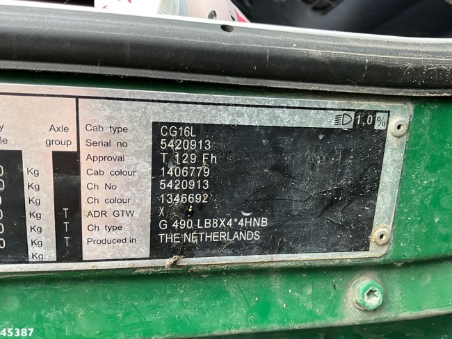 Scania  G 490 8x4 Euro 6 Hiab 24 Tonmeter laadkraan (18)