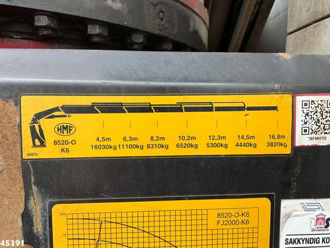 Volvo  FH 540 8x4 HMF 85 Tonmeter laadkraan + Fly-Jib Just 222.786 km! (27)