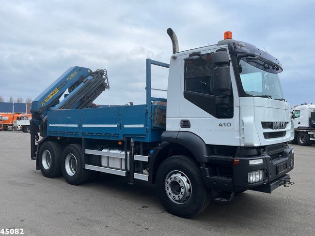 Iveco  Trakker 260T41 Euro 5 6x4 Full Steel Palfinger 36 Tm laadkraan Just 133.291 km! (4)