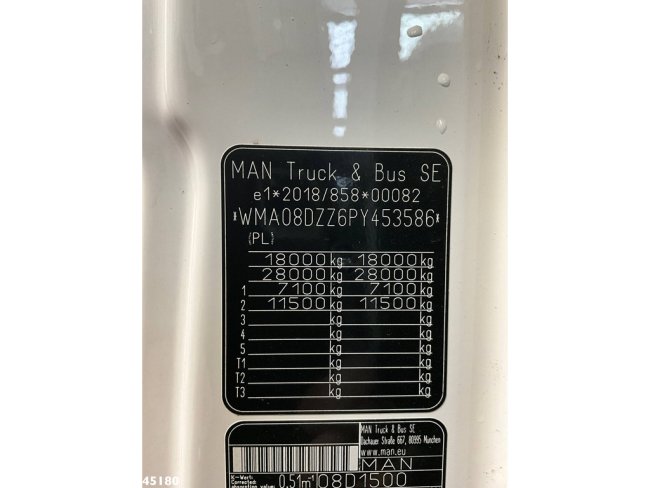 MAN  TGM 18.320 Euro 6 Fassi 13 Tonmeter laadkraan NEW AND UNUSED! (24)