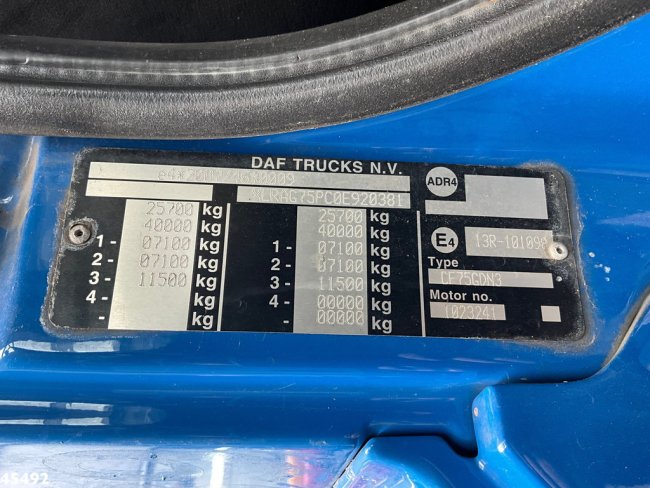 DAF  FAG 75 CF 250 Manual Gearbox Geesink/van Schijndel 17 m³ (18)