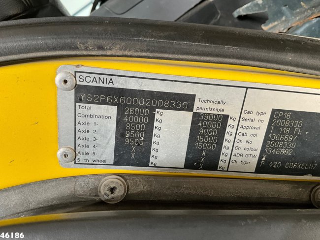 Scania  P 420 6x6 Manual Full Steel 13m³ Kipper (19)