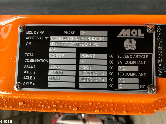 MAN  TGS 26.360 VDK 21m³, 2 compartimenten + weighing system (21)