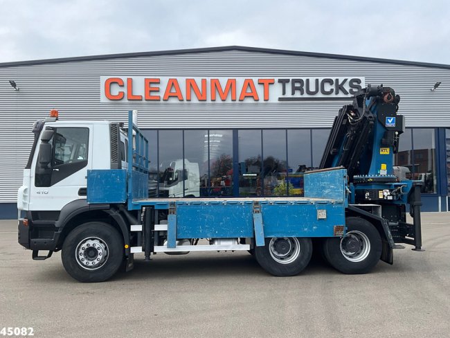 Iveco  Trakker 260T41 Euro 5 6x4 Full Steel Palfinger 36 Tm laadkraan Just 133.291 km! (2)