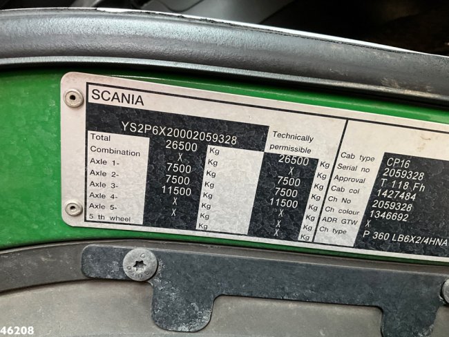 Scania  P 360 Euro 6 Bekker LaGram 9m³ kolkenzuiger (33)
