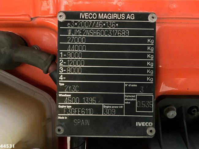 Iveco  Stralis AD260SY/PS Euro 6 Kroll 13m³ Saug/Spul aufbau (31)