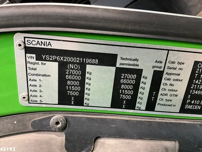 Scania  P 410 Euro 6 Geesink Norba MF 300, 21m³ (23)