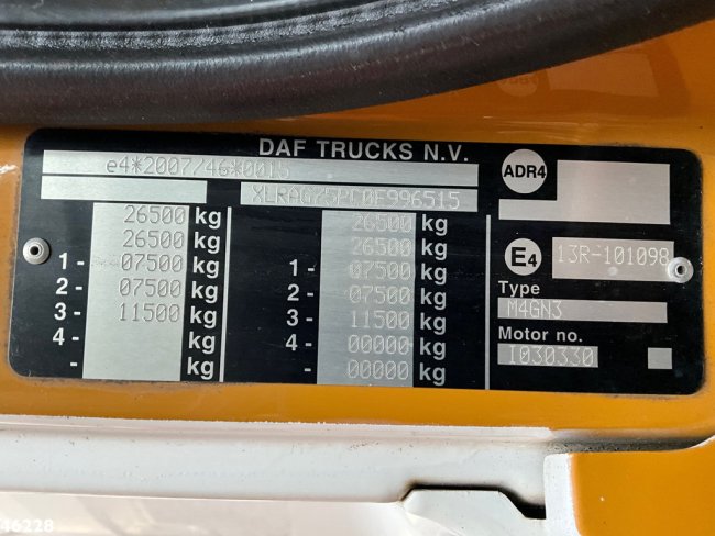 DAF  FAG 75 CF 250 Haller 20m³ Manual gearbox (23)