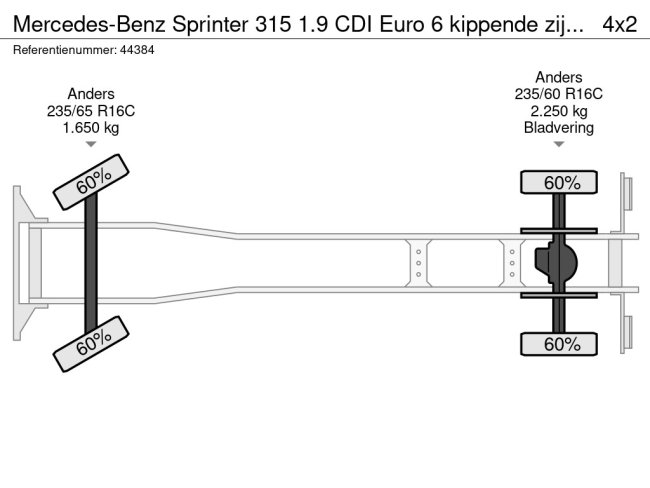 Mercedes-Benz  Sprinter 315 1.9 CDI Euro 6 kippende zijlader Just 39.284 km! (23)