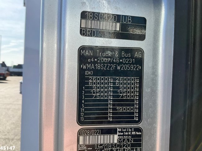MAN  TGS 26.440 Euro 6 Kroll 11m³ Riool Combi (30)