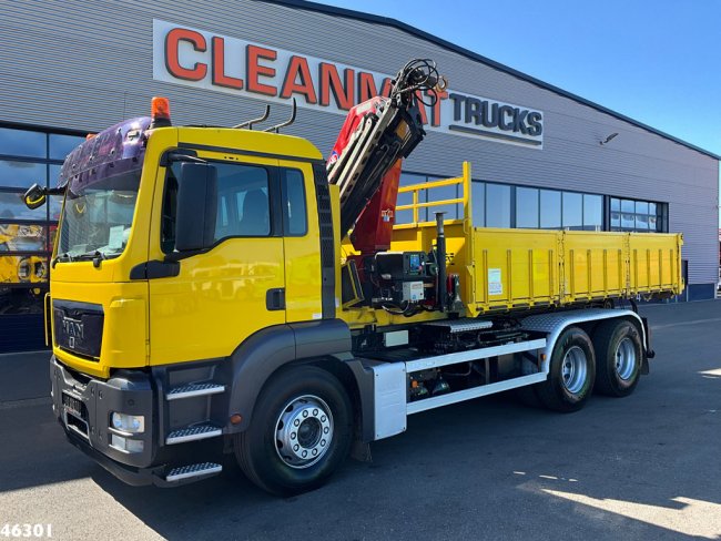 MAN  TGA 26.440 VDL 20 Ton haakarmsysteem + Container 10m³ HMF 17 Tonmeter laadkraan (1)