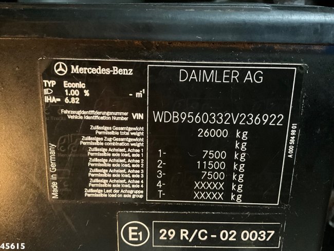 Mercedes-Benz  Econic 2630 RHD Euro 6 Geesink 22m³ Just 160.227 km! (18)