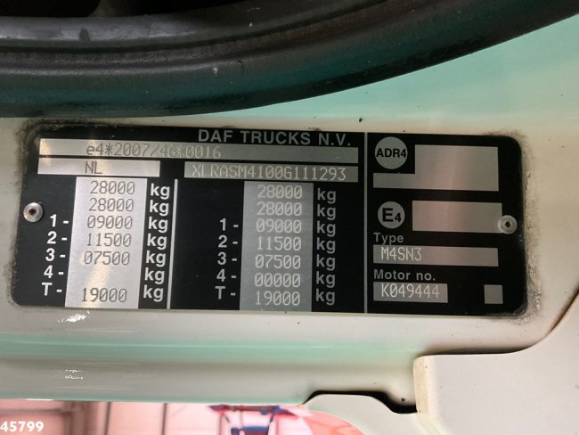 DAF  FAN CF 290 Euro 6 VDL 20 Ton haakarmsysteem Just 141.961 Km! (19)