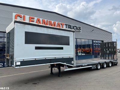 Muller Mitteltal 3-assige dieplader met oprijrampen Machine / Heftruck transport