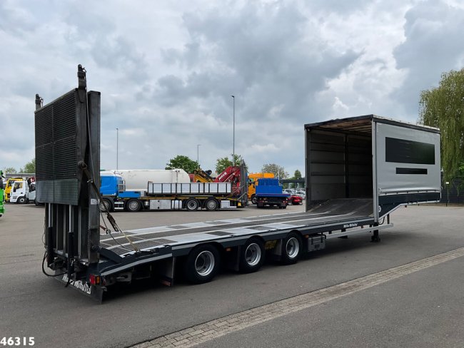 Muller  Mitteltal 3-assige dieplader met oprijrampen Machine / Heftruck transport (6)