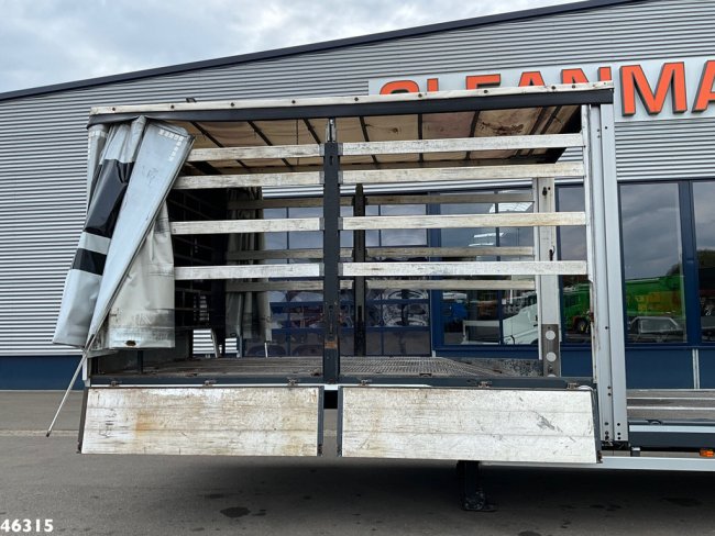 Muller  Mitteltal 3-assige dieplader met oprijrampen Machine / Heftruck transport (8)