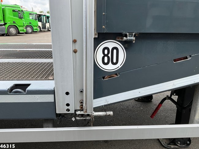 Muller  Mitteltal 3-assige dieplader met oprijrampen Machine / Heftruck transport (22)