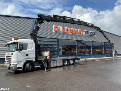 Scania R490 8x2 Euro 6 Retarder HMF 85 Tonmeter laadkraan + Fly-jib