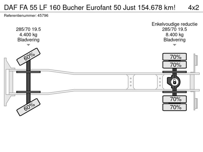 DAF  FA 55 LF 160 Bucher Eurofant 50 Just 154.678 km! (26)