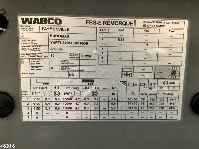 Faymonville  Euromax 3-assige dieplader (25)