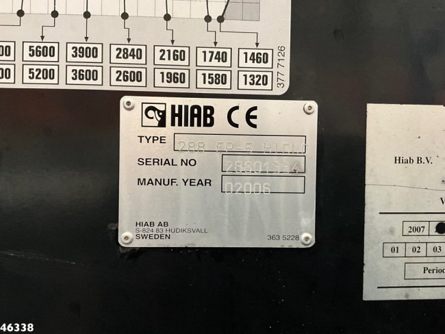 DAF  FAN 85 CF 360 Euro 5 Hiab 28 Tonmeter laadkraan (21)