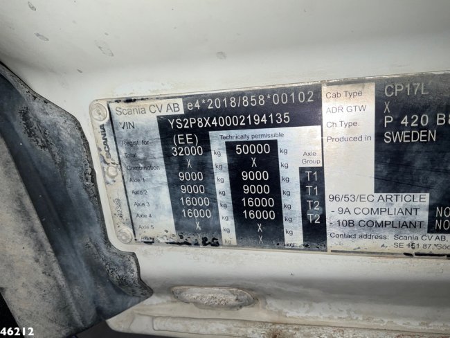 Scania  P 420 8x4 Euro 6 Full steel suspension Mining tipper 24m³ (17)